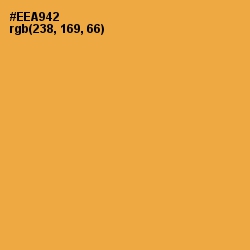 #EEA942 - Yellow Orange Color Image