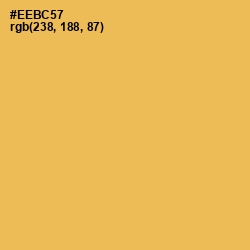 #EEBC57 - Saffron Mango Color Image