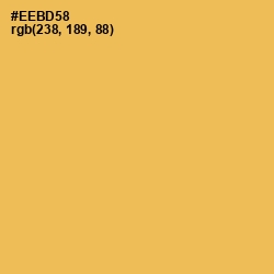 #EEBD58 - Saffron Mango Color Image