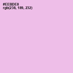 #EEBDE8 - Mauve Color Image