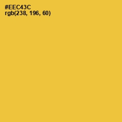 #EEC43C - Saffron Color Image