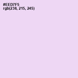 #EED7F5 - Snuff Color Image