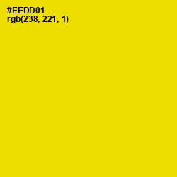 #EEDD01 - School bus Yellow Color Image