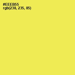 #EEEB55 - Candy Corn Color Image