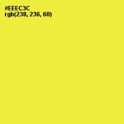 #EEEC3C - Golden Fizz Color Image