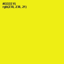 #EEEE15 - Lemon Color Image