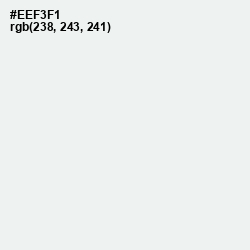 #EEF3F1 - Porcelain Color Image