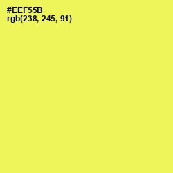 #EEF55B - Candy Corn Color Image