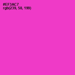 #EF3AC7 - Razzle Dazzle Rose Color Image