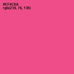 #EF4C8A - French Rose Color Image