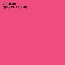 #EF4D80 - French Rose Color Image