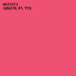 #EF5173 - Wild Watermelon Color Image