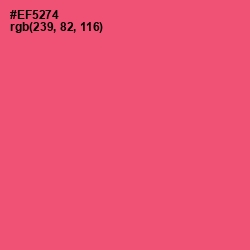 #EF5274 - Wild Watermelon Color Image