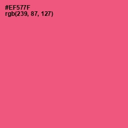 #EF577F - Wild Watermelon Color Image