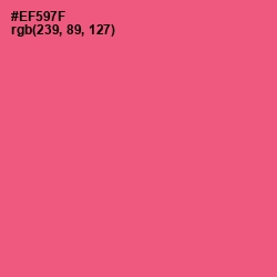 #EF597F - Wild Watermelon Color Image