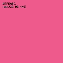 #EF5A8C - French Rose Color Image