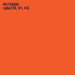 #EF5B2B - Flamingo Color Image