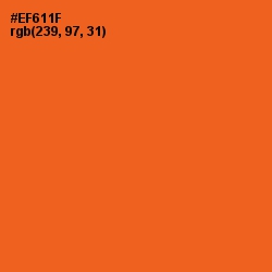 #EF611F - Orange Color Image