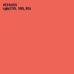 #EF6455 - Burnt Sienna Color Image