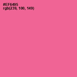 #EF6495 - Deep Blush Color Image