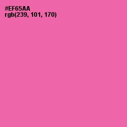 #EF65AA - Hot Pink Color Image