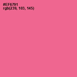 #EF6791 - Deep Blush Color Image