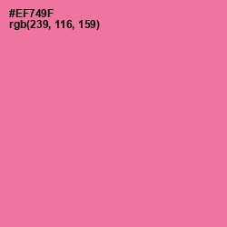#EF749F - Deep Blush Color Image