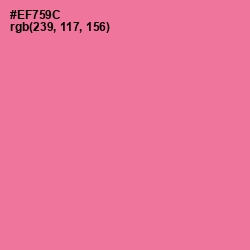 #EF759C - Deep Blush Color Image