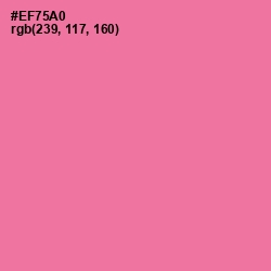 #EF75A0 - Hot Pink Color Image