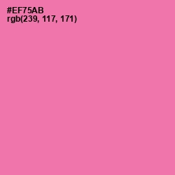 #EF75AB - Hot Pink Color Image