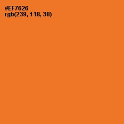 #EF7626 - Crusta Color Image