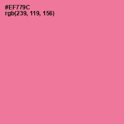 #EF779C - Deep Blush Color Image