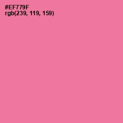 #EF779F - Deep Blush Color Image