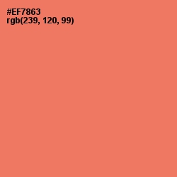 #EF7863 - Sunglo Color Image