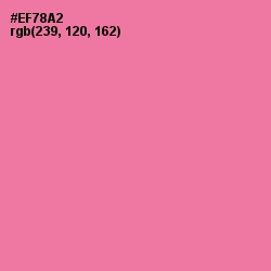 #EF78A2 - Hot Pink Color Image