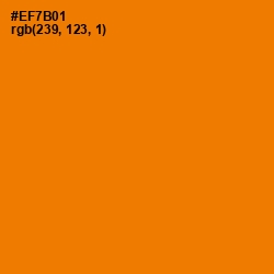 #EF7B01 - Tahiti Gold Color Image