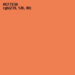 #EF7E50 - Burnt Sienna Color Image