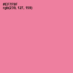 #EF7F9F - Deep Blush Color Image