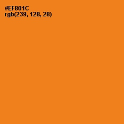 #EF801C - Zest Color Image