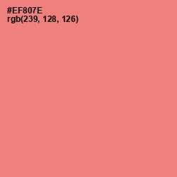 #EF807E - Apricot Color Image
