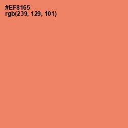 #EF8165 - Salmon Color Image