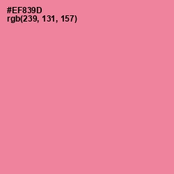 #EF839D - Sea Pink Color Image