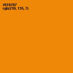 #EF8707 - Tangerine Color Image