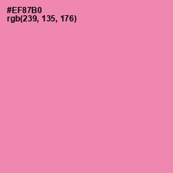 #EF87B0 - Carissma Color Image