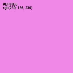 #EF88E6 - Lavender Magenta Color Image