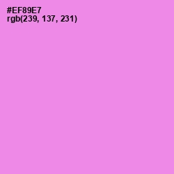 #EF89E7 - Lavender Magenta Color Image
