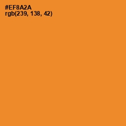 #EF8A2A - Carrot Orange Color Image