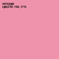 #EF92AB - Mauvelous Color Image