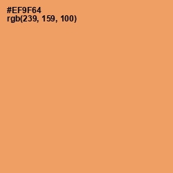 #EF9F64 - Atomic Tangerine Color Image