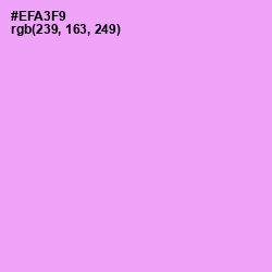 #EFA3F9 - Mauve Color Image